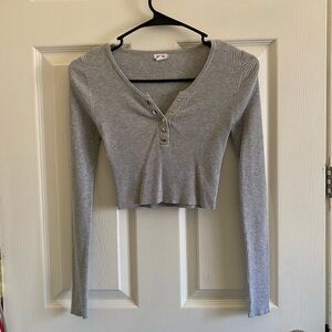 XS Garage cropped form fitting long sleeve